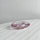 Small vintage ashtray in translucent pink glass