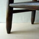 Wooden stool massive dark years 70