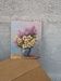 Bouquet de fleurs, huile sur carton
