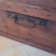 Grande malle en bois vintage