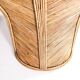 Large "palm" armchair in rattan