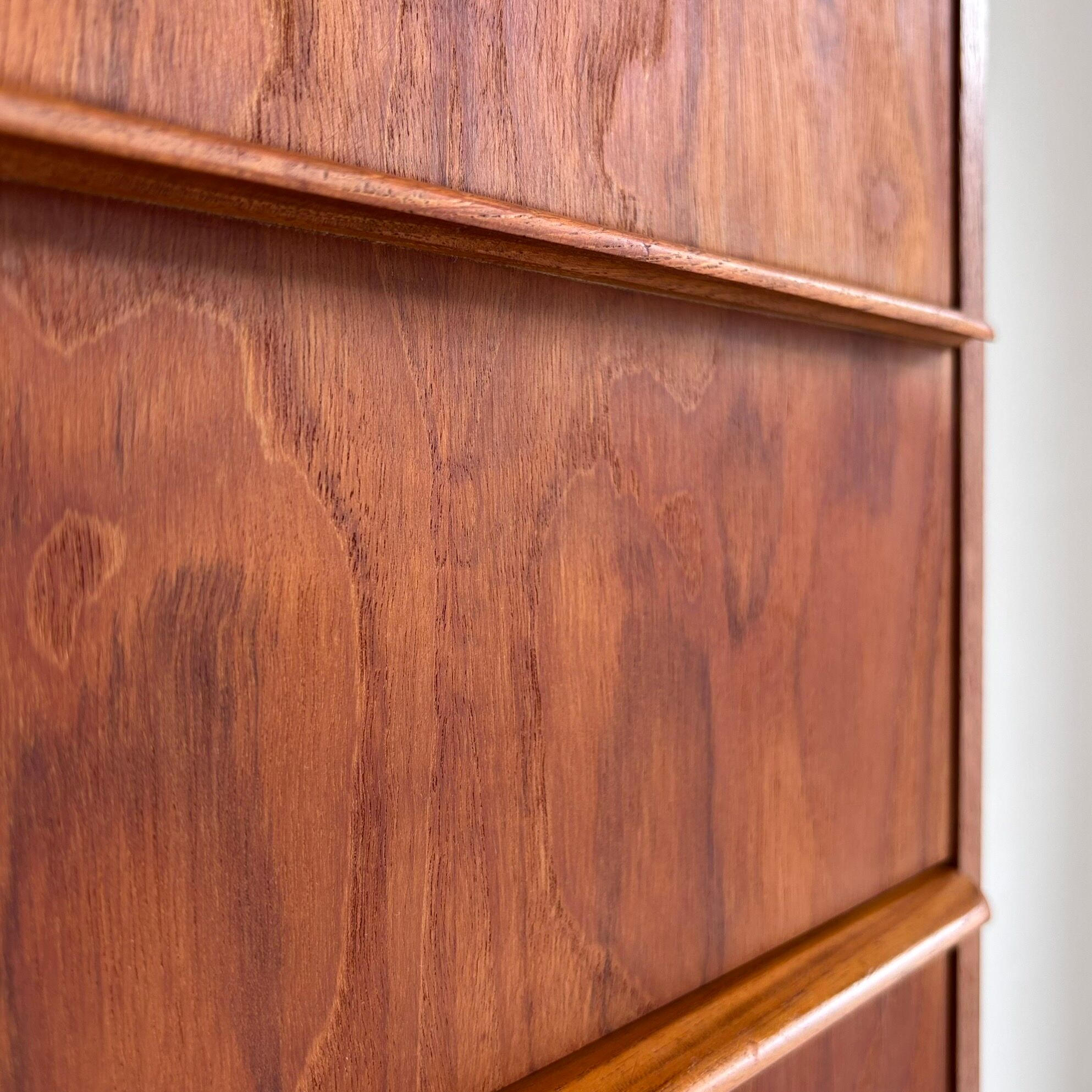 Vintage Danish tall boy - chest of drawers