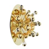 Sputnik ceiling lamp in brass or wall lamp by Cosack Germany 1970s