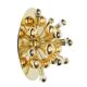 Sputnik ceiling lamp in brass or wall lamp by Cosack Germany 1970s
