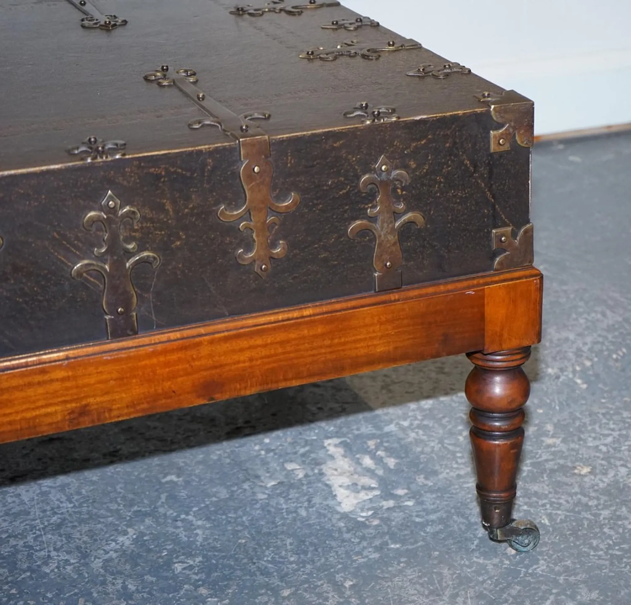 Large Coffee Table with Drawers on Both Sides by Theodore Alexander