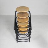 Industrial stackable stool, 55 cm high