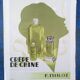 A paper advertisement for perfume brand crêpe de chine and eau de cologne from 1937 magazine