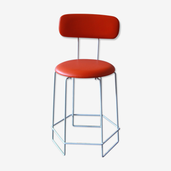Orange stool chair