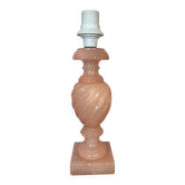 Pied de lampe en albâtre véritable