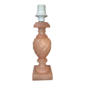 Pied de lampe en albâtre véritable