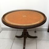 Table basse guéridon anglaise en acajou