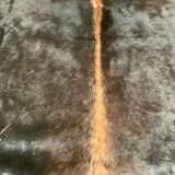 Black cowhide carpet