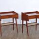Pair of vintage Scandinavian bedside tables 1960