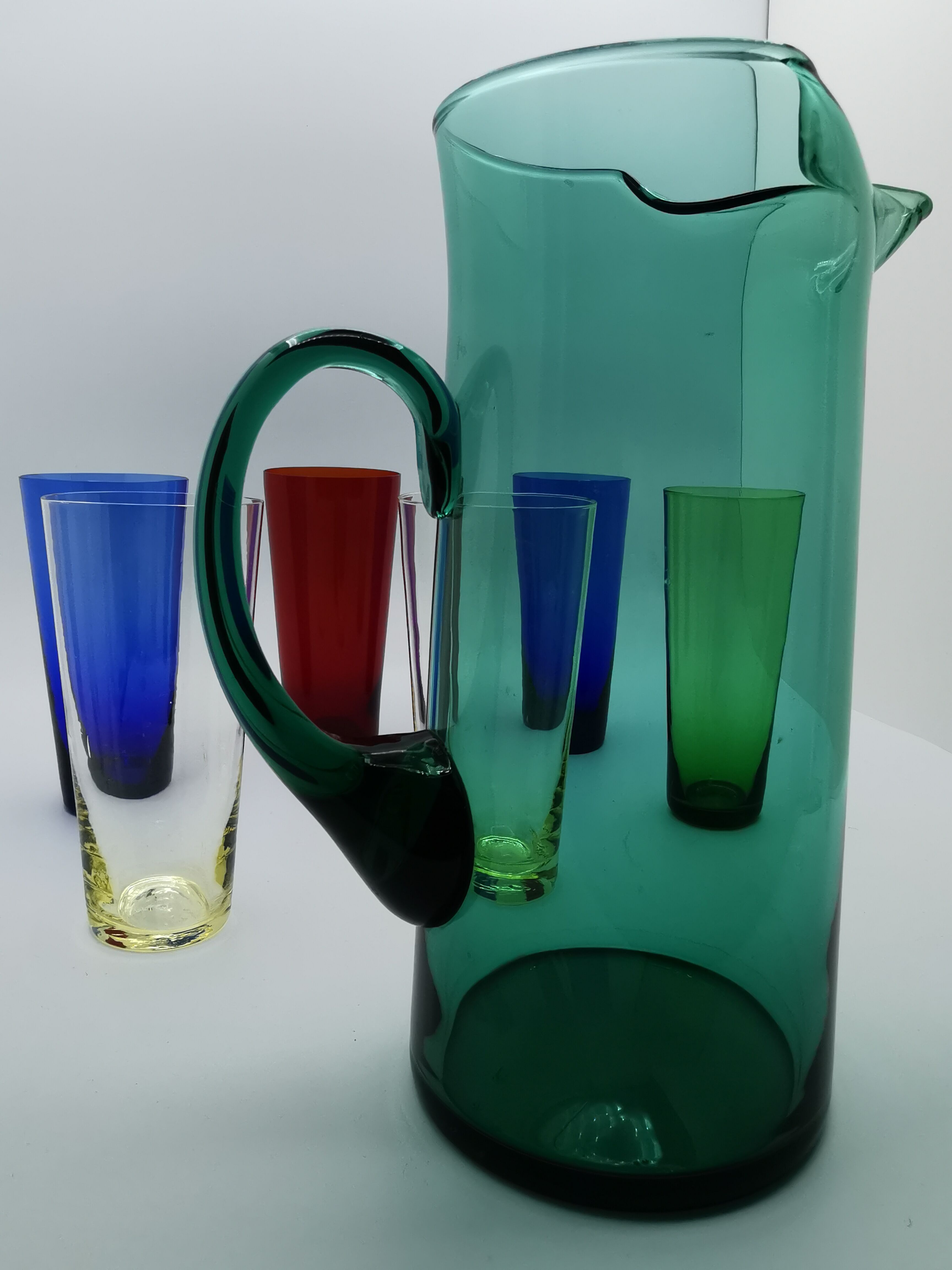 Vintage 1960s glass orangeade service