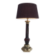 Attributable to Cristal & Bronze Paris. Important lamp in red crystal and chiselled bronze.