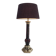 Attributable to Cristal & Bronze Paris. Important lamp in red crystal and chiselled bronze.