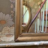 Mirror fireplace gilded wood