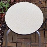 Vintage stackable stools Formica beige 1960