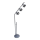 Lampadaire space age en métal chromé avec lumières magnétiques par Reggiani