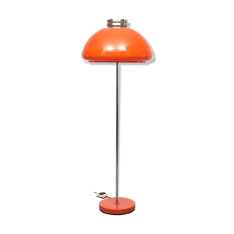 Space Ace Orange Shade Floor Lamp, 1970s, Italy