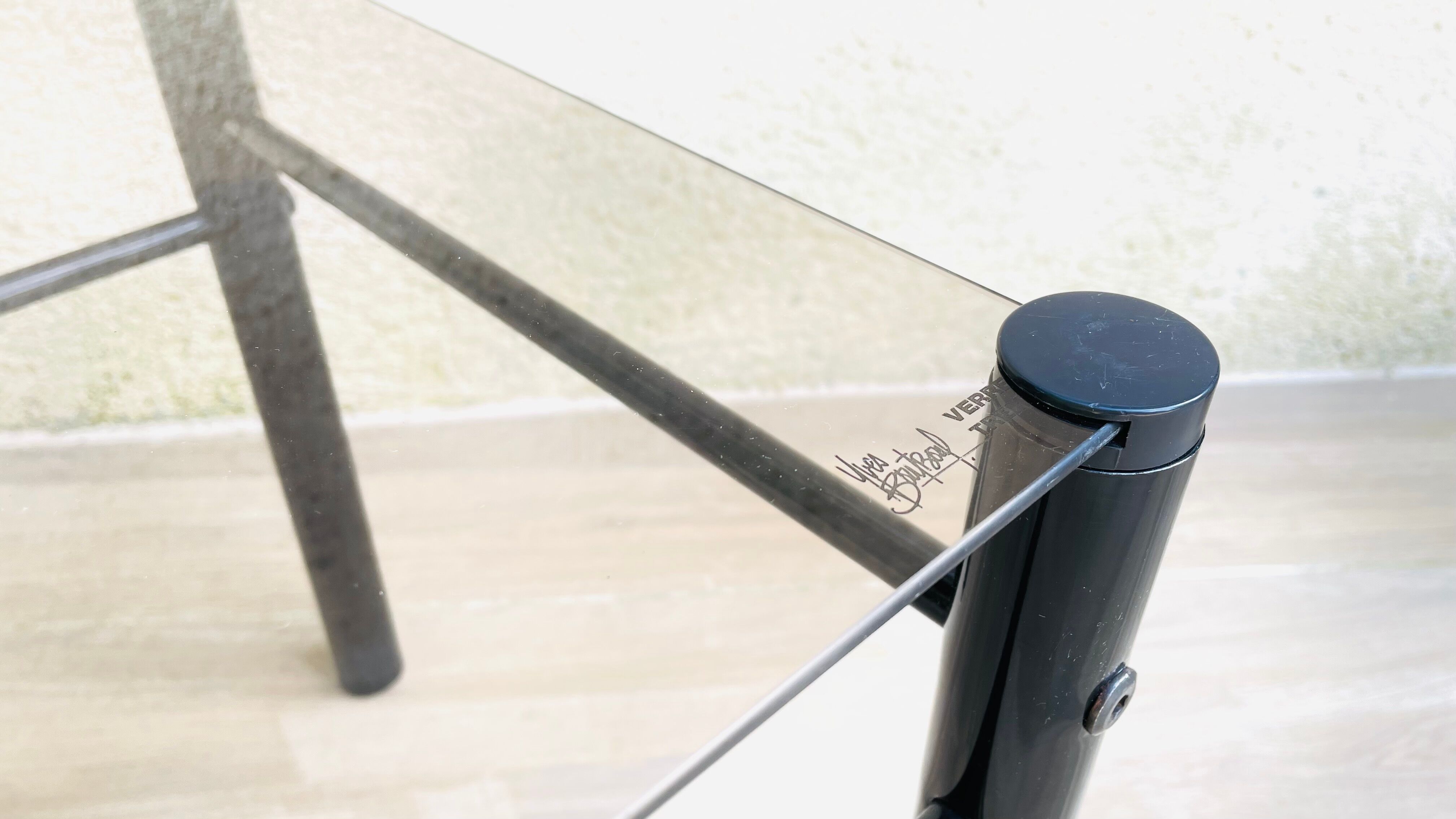 Vintage coffee table signed Yves Boutboul