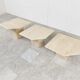 Vintage travertine nesting tables or side tables, 1970s