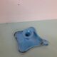 Enamelled sheet metal candlestick