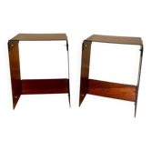 Pair of Roche Bobois bedside tables, sofa end tables or side tables