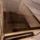 Vintage 80's brass coffee table, glass tops