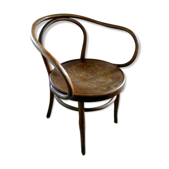 Jacob and Josef Kohn curved wooden armchair, No. 712, early 20th