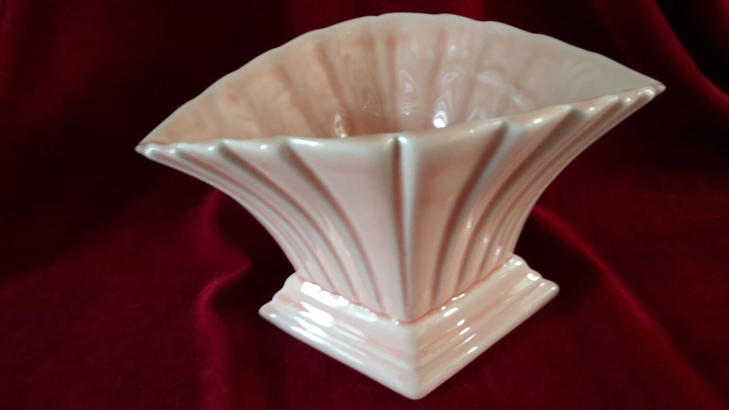 Pink art deco vase