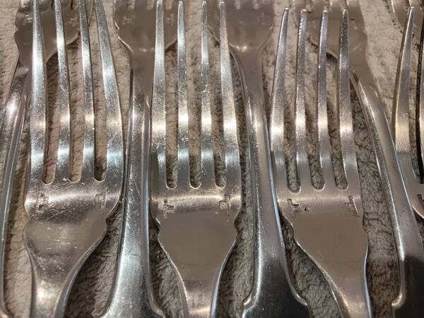 12 couverts à poisson 24p métal argenté orfèvre Christofle cluny