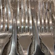 12 fish cutlery sets, 24 pieces, silver-plated metal, Christofle Cluny silversmith