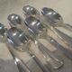 6 silver plated soup spoons Christofle Atlantide 20.7cm
