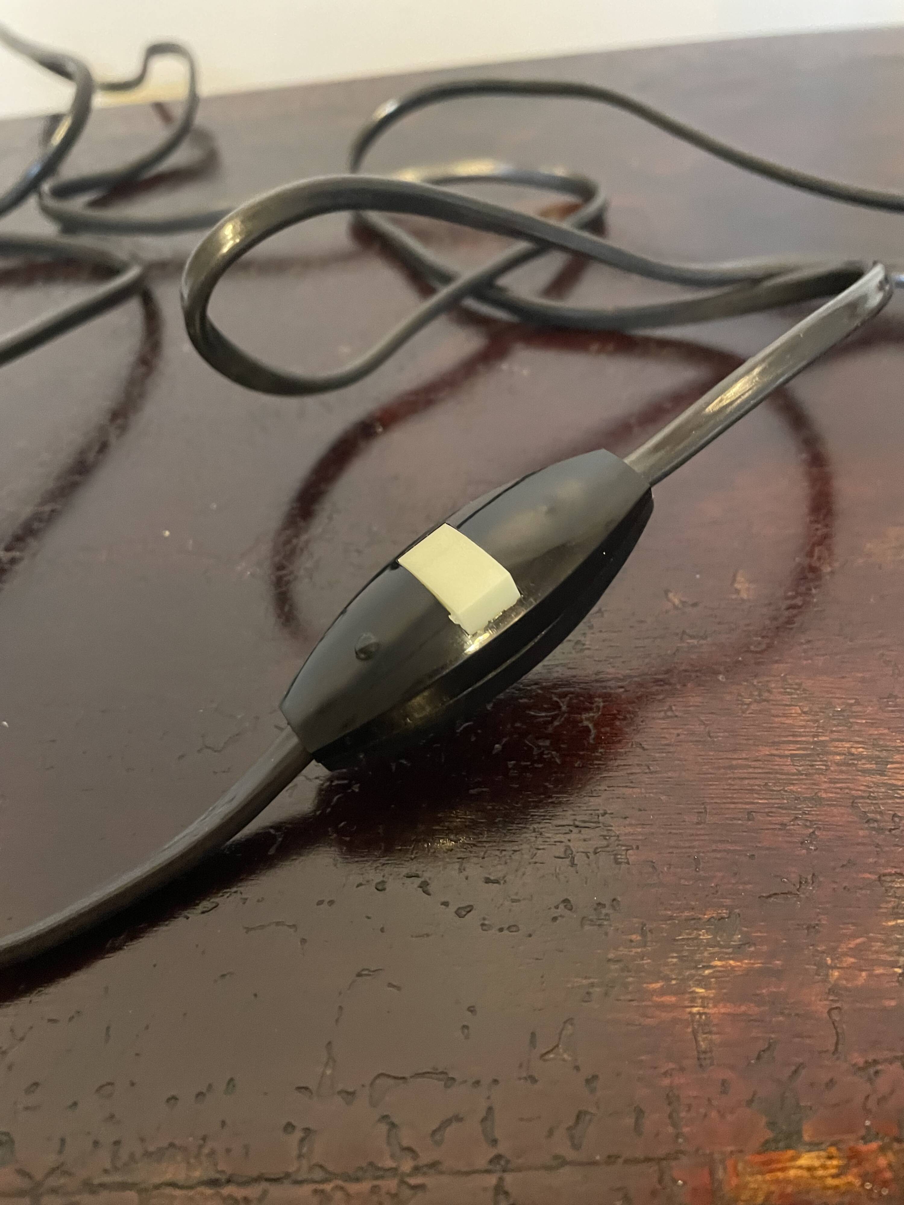 Old wooden Art Deco lamp stand