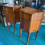 Pair of inlaid bedsides