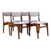 Mid-Century Danish Teak Dining Chairs by Erik Buch, 1960s, Set of 4