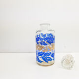 Painted glass bottle