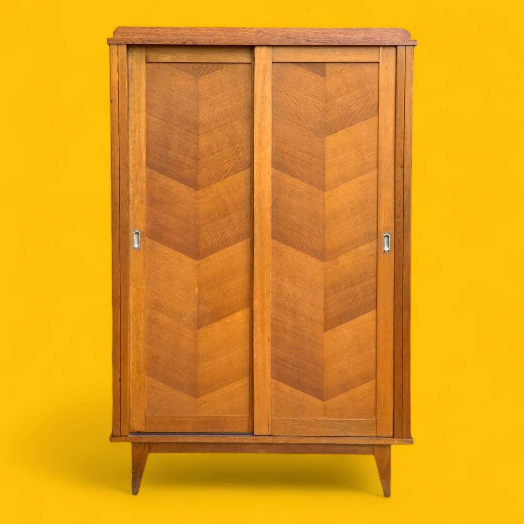 Vintage wardrobe compass feet wardrobe 1950