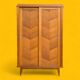 Vintage wardrobe compass feet wardrobe 1950