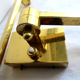 2 electrified wall lamps from 1970, gold chrome bronze, 2 articulated arms + switch
