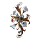 Paterno Franco - Wall light, Ceiling light, floral flower water lily italy 9