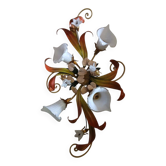 Paterno Franco - Applique murale, Plafonnier, floral fleur nenuphar italy 9