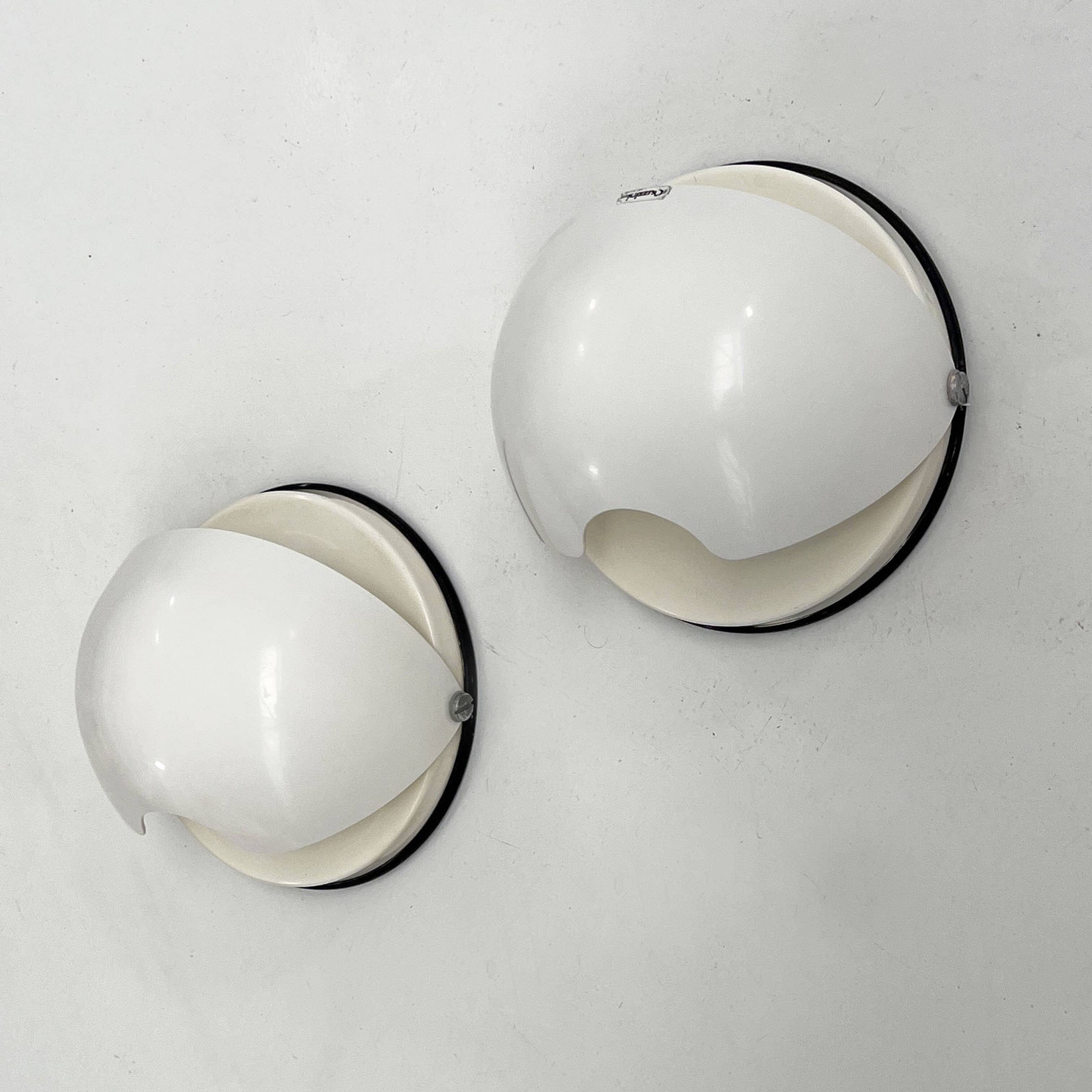 Paire d'appliques Mezzanotte par Guzzini, 1970