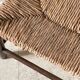 Stool bench wood and straw vintage bohemian spirit