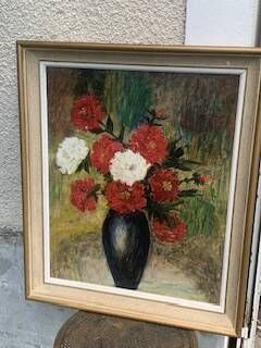 Tableau, painting on canvas, still life, the bouquet of flowers.