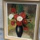 Tableau, painting on canvas, still life, the bouquet of flowers.