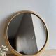 Vintage round gold mirror