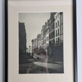 Rémy Duval – Rue de l'Île Saint-Louis, photoengraving from 1946 – Framed under glass