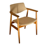 Fauteuil scandinave vintage en chêne "Holm" - Année 60